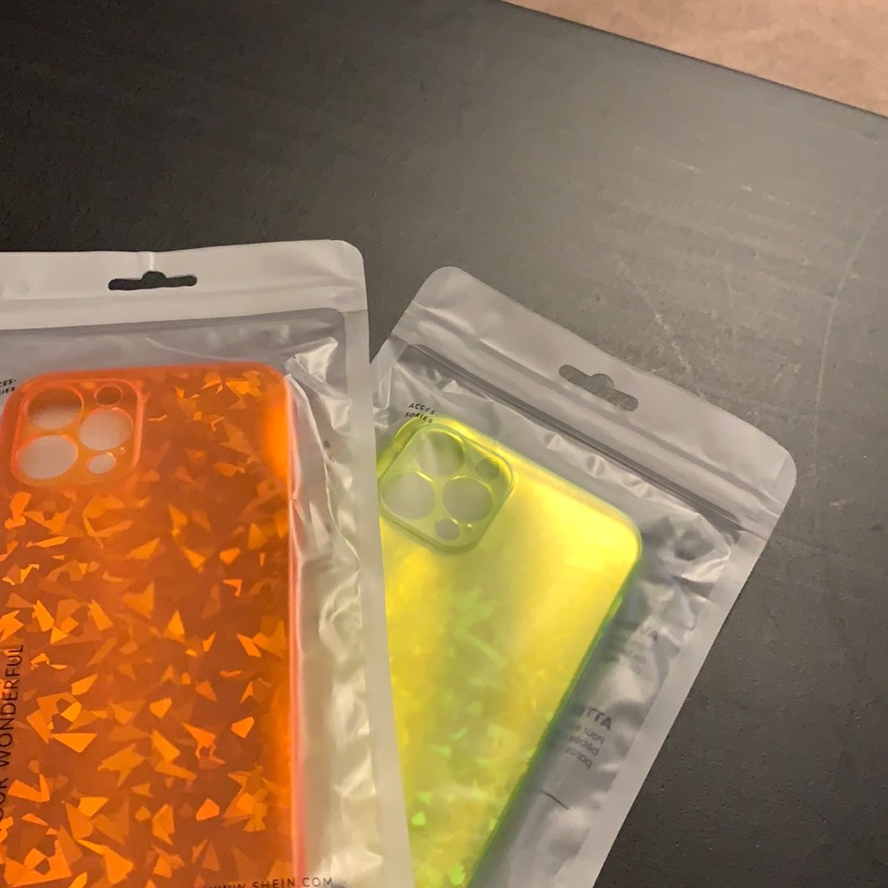 Neon apple 12 Pro phone case .